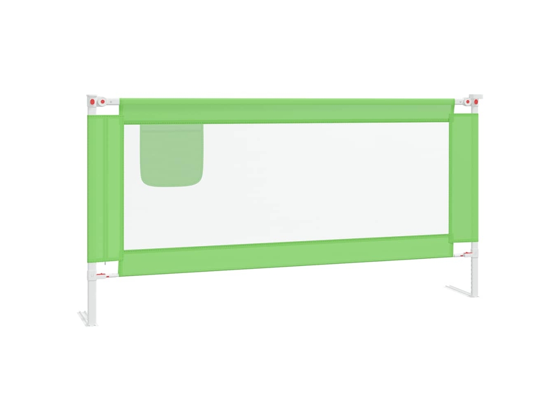 Conjunto 1 Grade De Cama Vidaxl Verde Tecido (180 X 25 X 95 Cm)