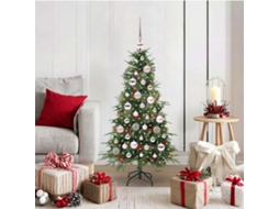 Vidaxl Árvore De Natal Articulada Artificial Verde 120 Cm Pe E Pvc
