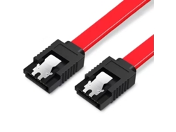Cabo de Dados Sata 3.0 para Disco Rígido, 6 Gb/s com Trava Lateral, 50 Cm, Adequado para Hdds e Ssds, Vermelho. PANOONA