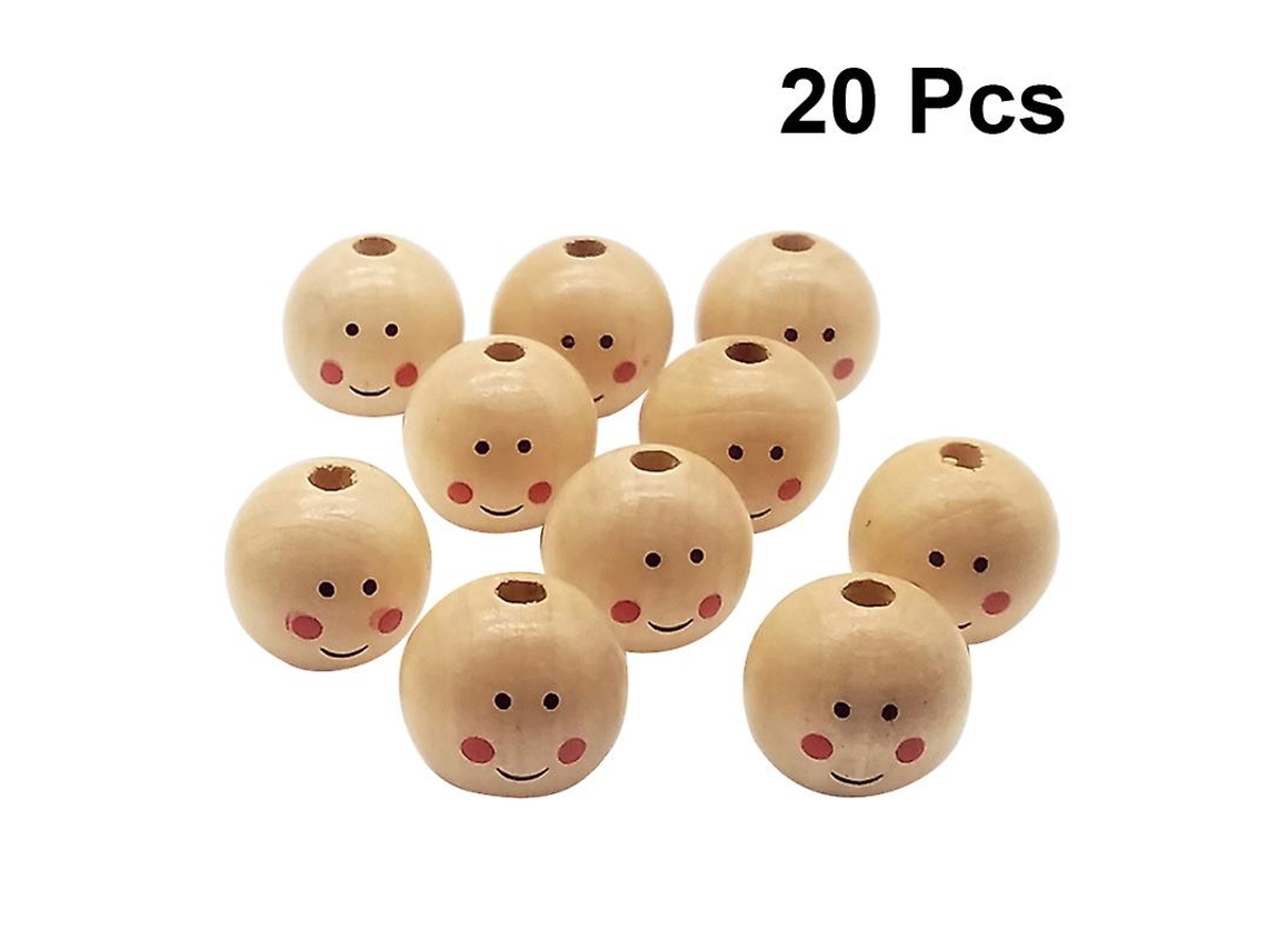 20Pcs Contas de Rosto Sorridente ALLINLESS