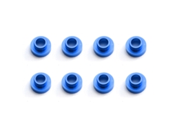 Mali 8pcs Jogo de Arruelas Espaçadoras M3 de Liga de Alumínio para Carro Barco Controle Remoto Diâmetro Externo 6.4mm Azul