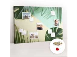 Quadro De Cortiça Folhas De Monstera Para O Escritório Espelharte (120x80 Cm)