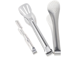 Conjunto De 3 Pinças Para Alimentos Em Aço Inoxidável Resistente À Ferrugem, Multifuncionais Para Churrasco E Cozinha