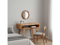 Vidaxl Mesa De Vestir Castanho 90 X 76 X 45 Cm Madeira De Manga Maciça