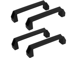 Novo Puxador De Arco Em Plástico Estilo Lon0167 198mm X 28mm 50mm, Confiável E Eficaz, Preto, 4 Peças Id 6ae 95 D5 998
