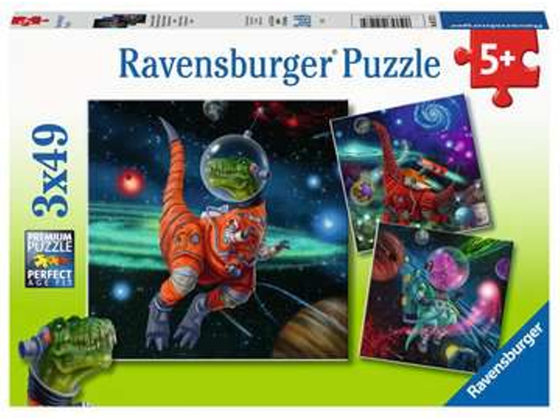 Puzzle RAVENSBURGER Dinosaur In Space 49 Peças Espaço