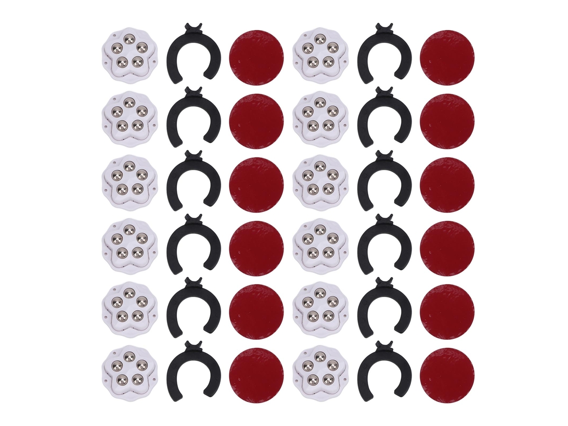 12pcs Rodas de Caster Autoadesivas com Freio 360° | S/MARCA
