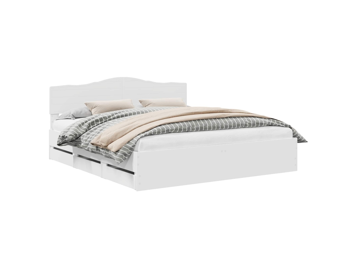 Estrutura de Cama 180x200cm Madeira de Engenharia MAISON EXCLUSIVE