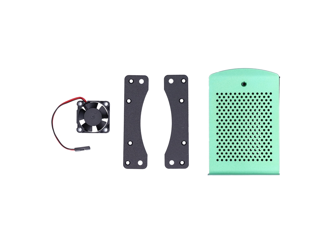 Laxiscreed Caixa De Alumínio Com Ventoinha Para Dissipação De Calor Compatível Com Raspberry Pi 4, 3 B E B+