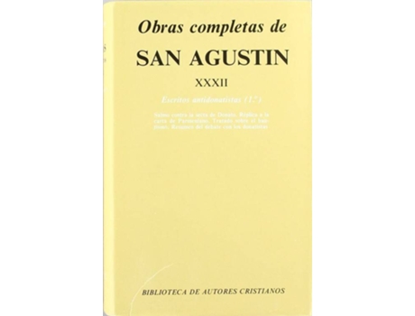 Livro Obras Completas De San Agustín XXXII de San Agustín