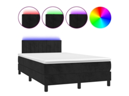 Box Spring Bed, Box Spring Beds Vidaxl Preto Veludo (120 X 200 Cm)