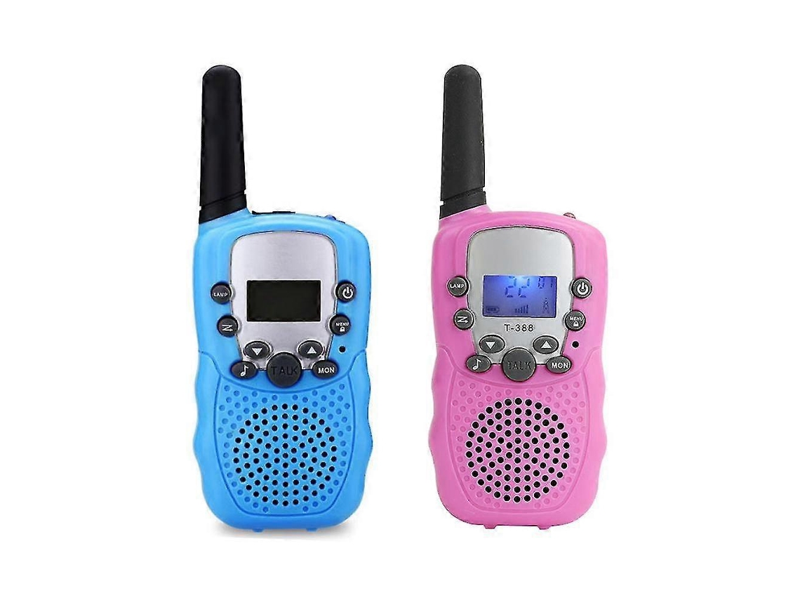 T388 Walkie-talkie Infantil (1 Par), Alcance 2 a 5 Km, Lanterna, Brinquedo, Presente Ideal para Crianças 3 12 Anos - Aniversári-aquaforge