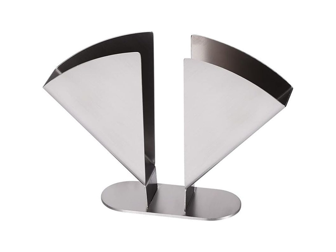 Suporte de Guardanapos Nova Line de Aço Inoxidável, Moderno e Oco para Mesa de Jantar