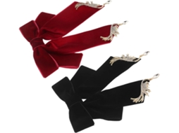 De 2 Broches Elegantes Com Laço Para Mulheres, Broche Vintage Com Laço Pré-amarrado, Alfinete De Colarinho