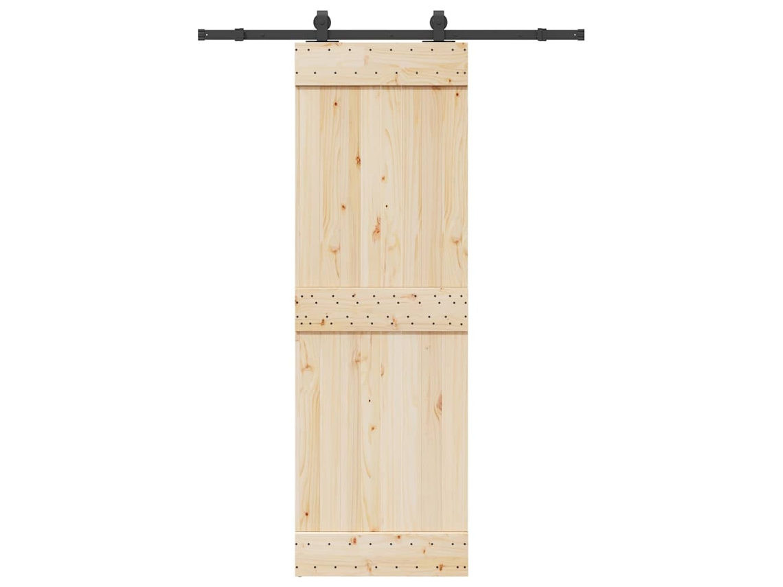 Vidaxl Kit De Ferragens Para Porta Deslizante 152,5 Cm Aço Preto