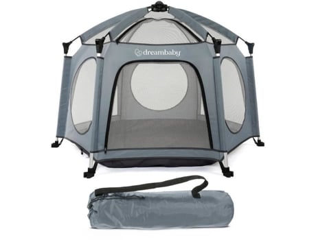 Cercadinho de Aventura Dobrável Dreambaby de Tecido com Bolsa de Transporte e Proteção UV, 1,3 m de Diâmetro, 1 m de Altura (Uso Externo)