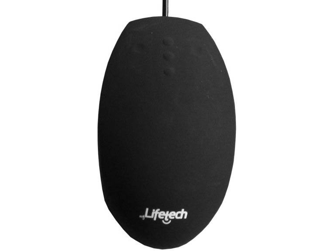 Rato LIFETECH Rubber Hygienic (Cabo USB - Casual - 1000 dpi - Preto)