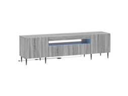 Vidaxl Gabinete De Tv Led Sonoma Cinzento Derivados De Madeira