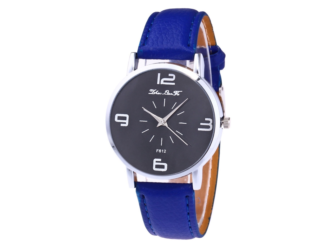 Relógio de Pulso Feminino Menina de Quartzo Rosa Casual com Pulseira de Couro Pu