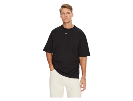 T-shirt Unissexo Off-white Oversize Algodão Preto (s)