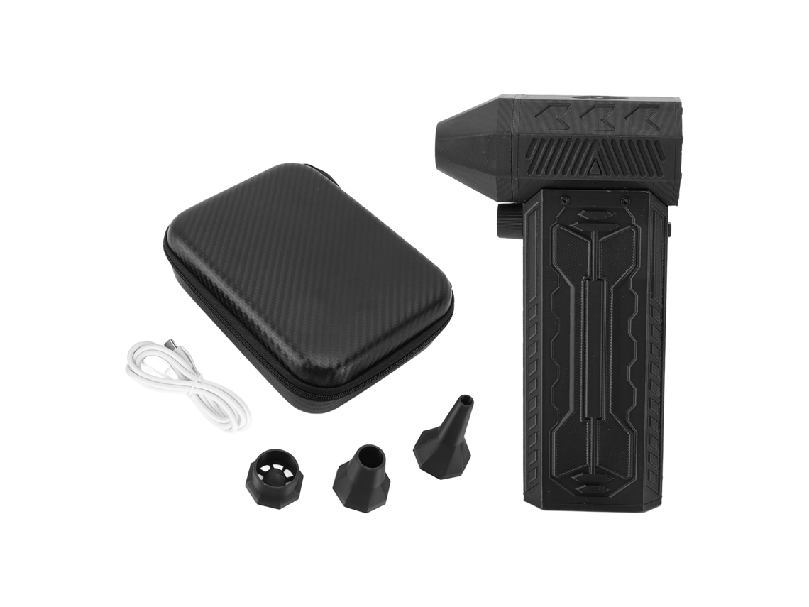 Mini Duster Eléctrico Usb Recarregável, Turbo Portátil, Baixo Ruído, 130.000rpm, Preto LAXISCREED