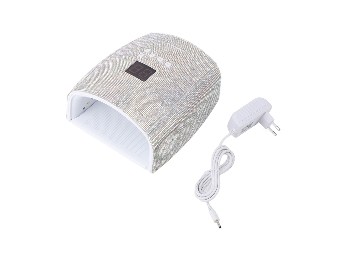 Lâmpada Uv Para Unhas Com Pedras Strass 66w 15600mah 33 Chips 4 Temporizadores Bandeja Removível Luz Led Plugue Eu 100‑240v