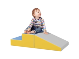 Curso de Habilidades Motoras para Bebês, Brinquedos de Escalada Modulares, 2 Blocos Gigantes de Espuma, 50 X 50 X 25 Cm, Multicolorido CHEZMOI