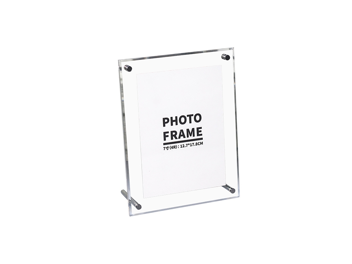 Transparent Photo Frame Acrylic Picture Frame To Display Certificates And Photos With Metal Rack17.1 X 22.3 Cm / 6.7 X 8.7 In LAXISCREED