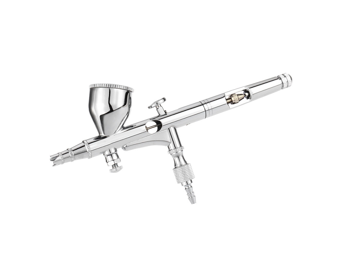 Kit De Aerógrafo Profesional De Alimentación Por Gravedad 0.2mm 9cc Para Pintura Artística, Tatuaje, Modelos Y Uñas