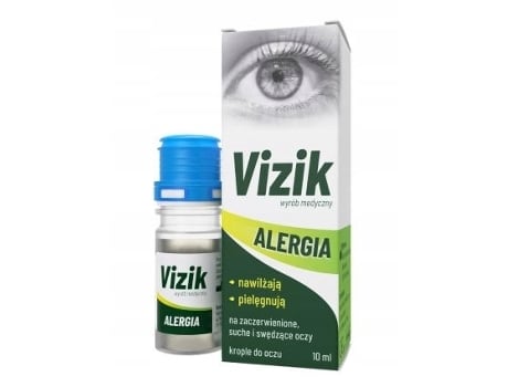 Gotas Para Os Olhos Vizik Alergia, Alívio Suave Dos Sintomas De Alergia, 10 Ml Natur Produkt Pharma