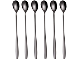Conjunto de Colheres para Latte Macchiato 6 Peças 22 Cm Aço Inoxidável NEVEANCE