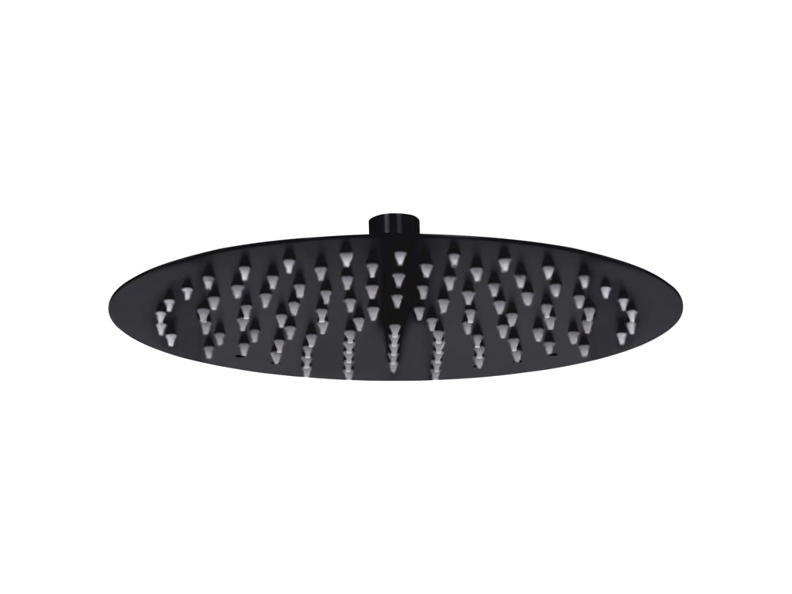 Shower Head, Shower Heads Vidaxl Preto Aço Inoxidável (ø 25 Cm)