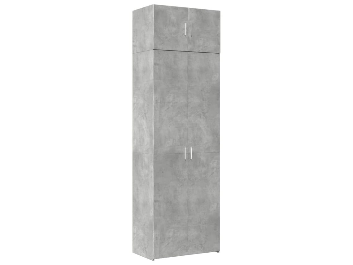 Storage Cabinet, Storage Cabinets Vidaxl Cinzeto Madeira Processada (70 X 42.5 X 225 Cm)