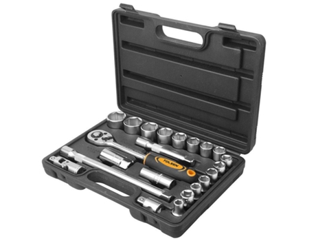 Caixa Catraca 22 Peças Com 1/2 Soquetes TOLSEN TOOLS