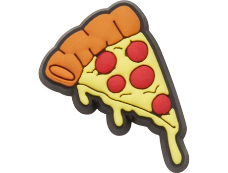 Acessório para Crocs Unisexo JIBBITZ Fatia De Pizza Laranja para Outdoor (Tamanho Único)
