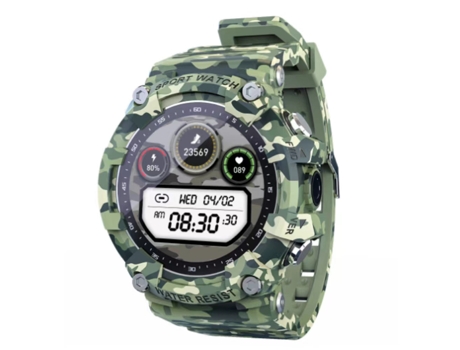 Smartwatch LOKMAT Attack 2 Mostrador Verde 44Mm Pulseira Tpu Smartwatch