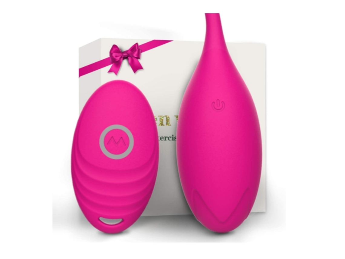 Ovo Vibratório De Controle Remoto, Kegel Ball Portátil Silicone Sem Fio 10 Modos, Flexível E À Prova D'água