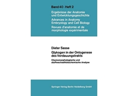 Livro Glykogen In Der Ontogenese Des Verdauungstrakts De D Sasse (alemão)
