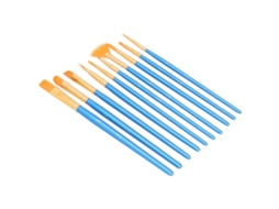 Primerox conjunto de 10 Pincéis de Pintura Nylon para Óleo Acrílico Água com Cabo de Madeira