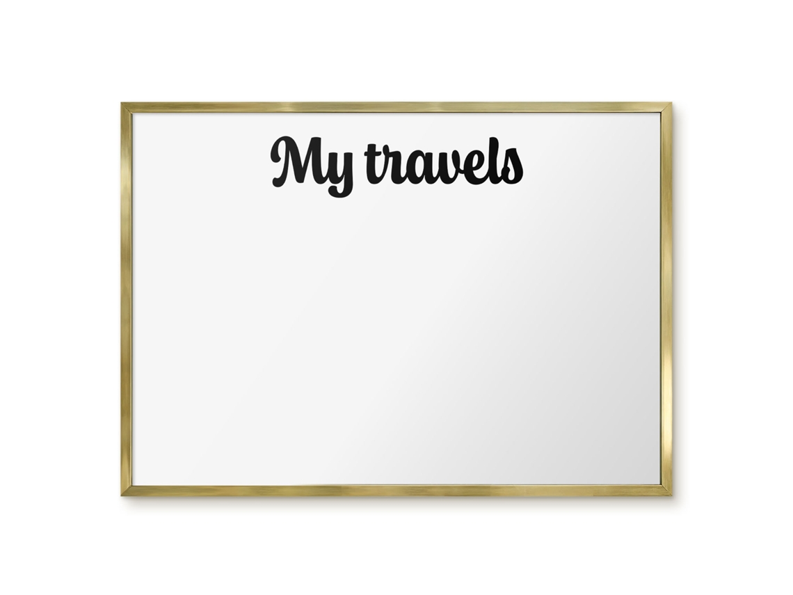 Magnetic Board My Travels For The Living Room Espelharte (70x50 Cm)