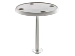 Mesa Redonda 68 Cm Prateado 60 Cmvetus