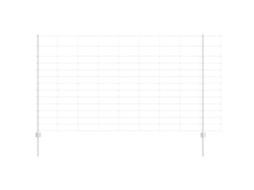 Conjunto 1 Cerca Externa Vidaxl Prateado Aço (25 X 1,4 M)
