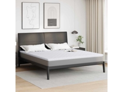Vidaxl Topper De Coco Branco 180 X 200 Cm Tecido Jacquard