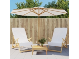 Vidaxl Toalhas De Praia 2 Pcs 60x135 Cm Tecido 400 Gsm Branco