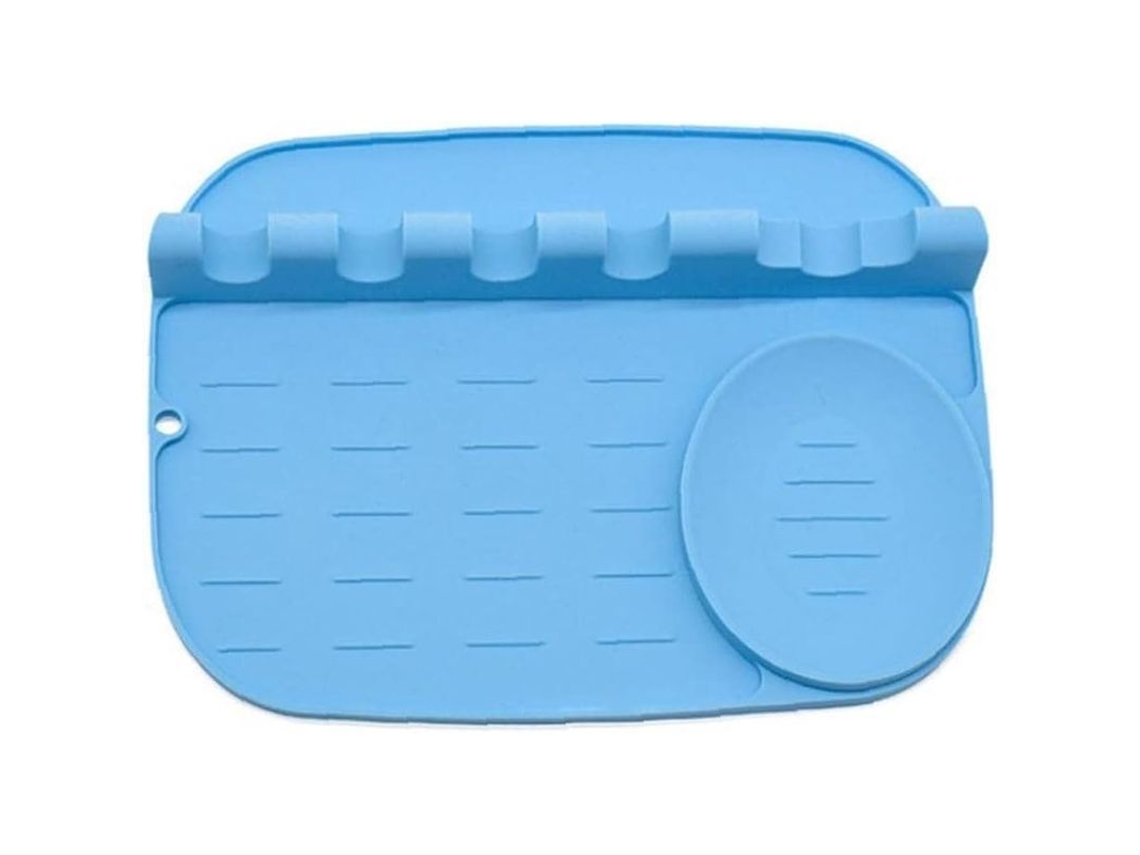 Reposo De Cuchara De Silicona 2 En 1, Portavasos De Cocina, Portaherramientas Resistente Al Calor