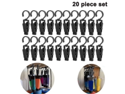 2026 20 Pinzas de Ropa de Metal Con Gancho Giratorio de 360 Grados Anti deslizante para Colgar Ropa Y Cortinas