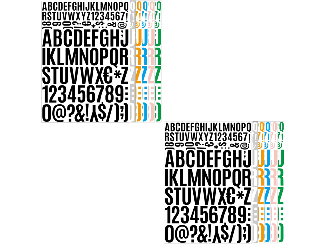 Folhas De Adesivo Colorido Com Letras Alfabeto Colorido Adesivo Autoadesivo Estilo1 ZMDECQNA 12 Un