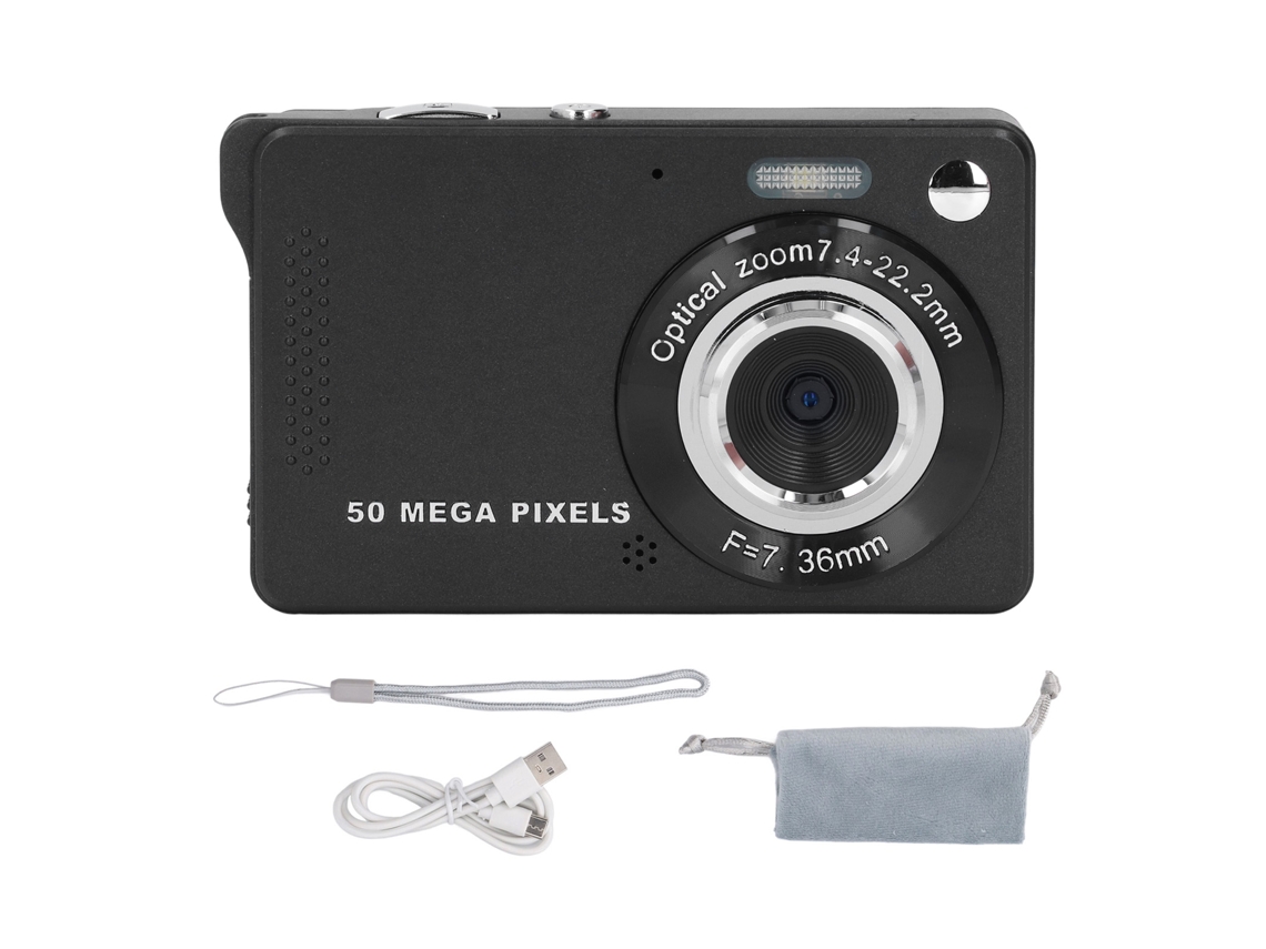 50mp Digital Camera 1080p 2.8 Inch Screen Autofocus Electronic Image Stabilization Pocket Digital Camera Black LAXISCREED