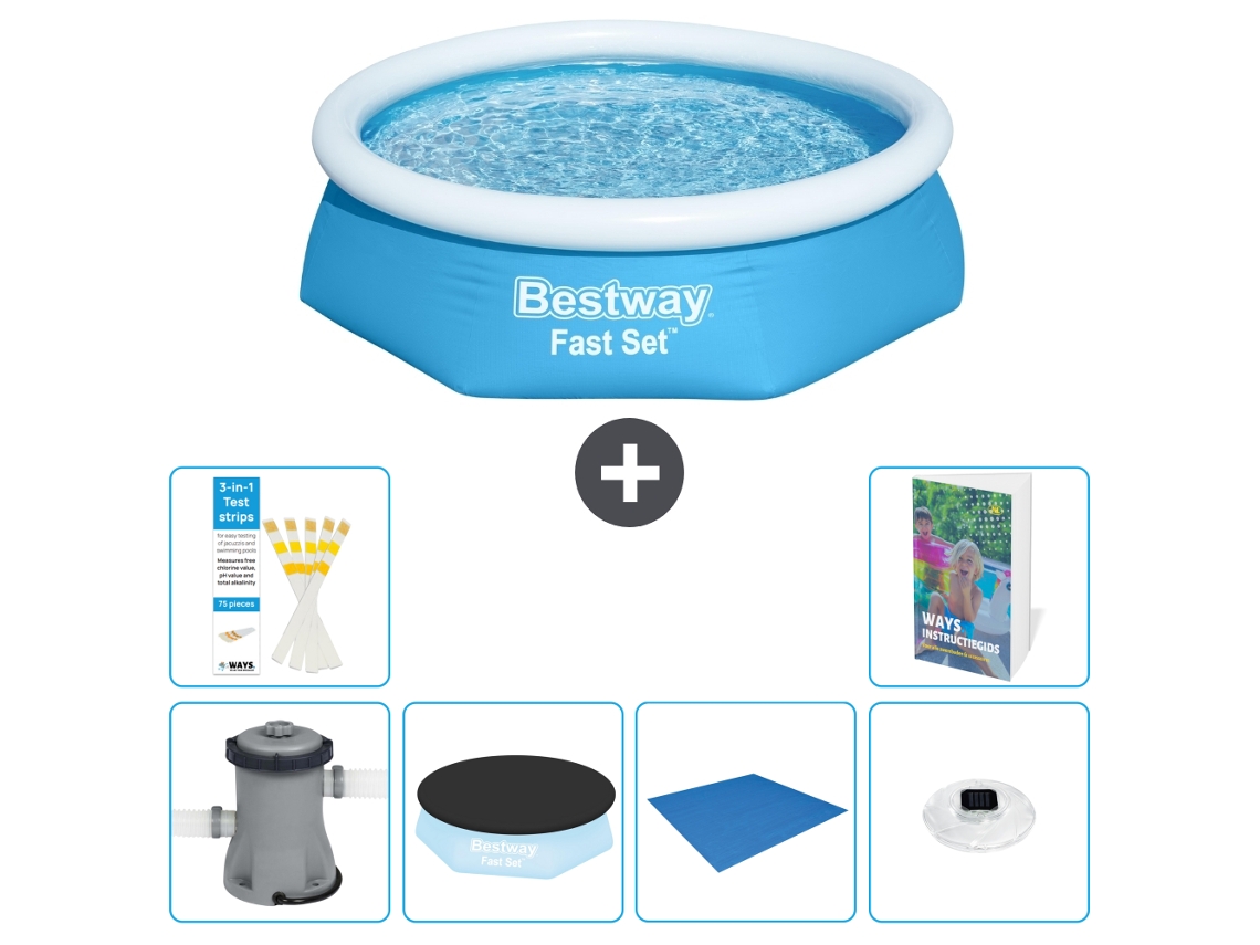 Bestway Piscina Bestway Fast Set Redonda - 244x61 Cm - 7-peças S248