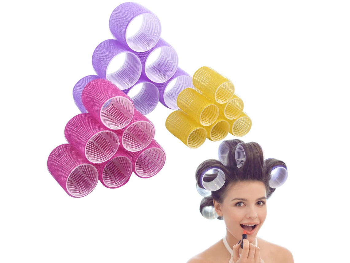 Bobinas De Cabelo Com Presilhas, 18 Grandes Para Cabelo.-aquaforge